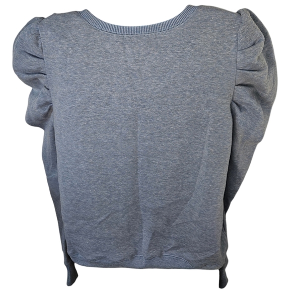 NWT Rebecca Minkoff Janine Puffer Ruffle Long Sleeve Sweater - Picture 2 of 8